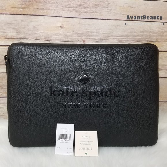 Sienne Logo Laptop Sleeve Black Kate Spade 15'' - Picture 10 of 11